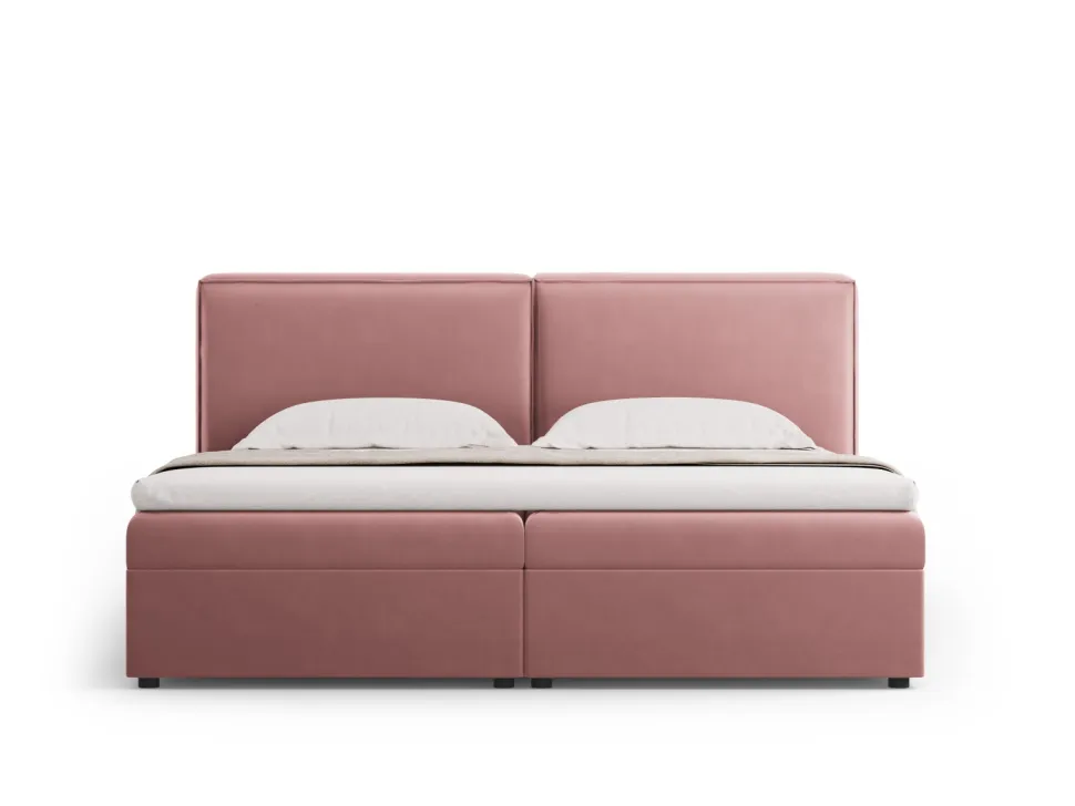 Łóżko Jodie Pink Velvet 140x200