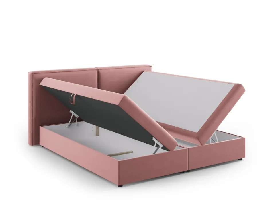 Łóżko Jodie Pink Velvet 140x200