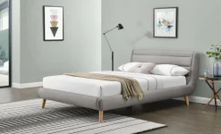 Łóżko Landi 160cm jasny popiel