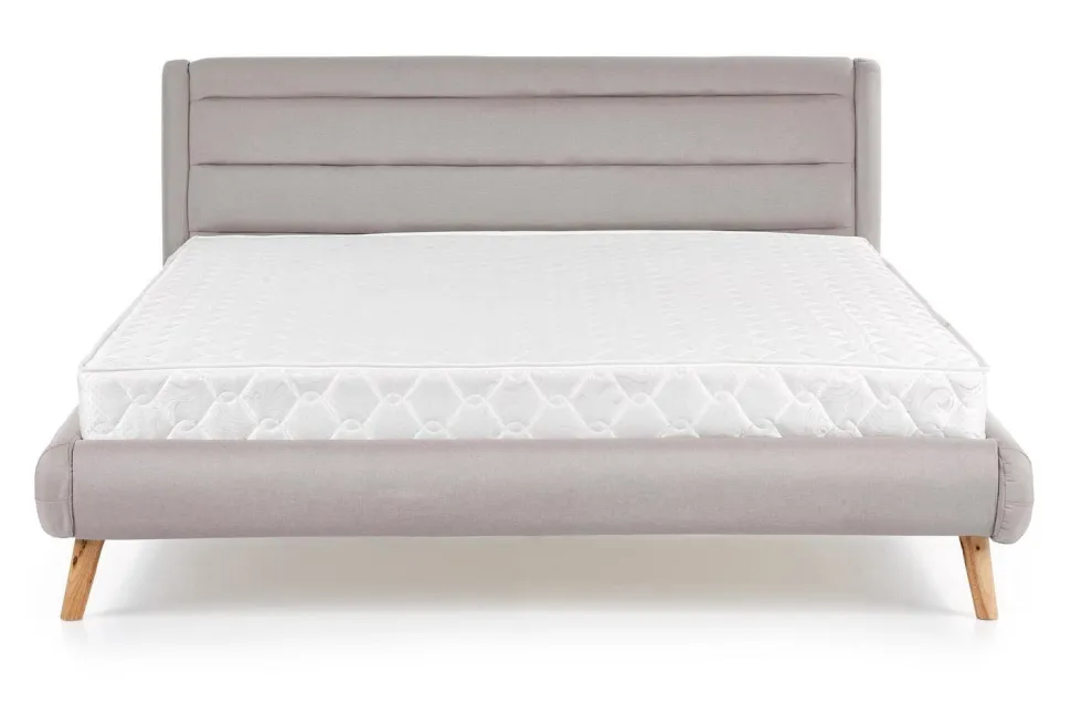 Łóżko Landi 160cm jasny popiel