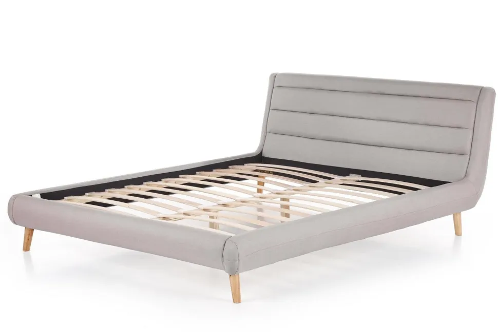 Łóżko Landi 160cm jasny popiel