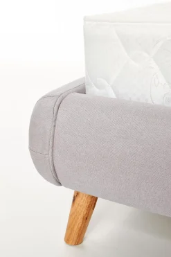 Łóżko Landi 160cm jasny popiel