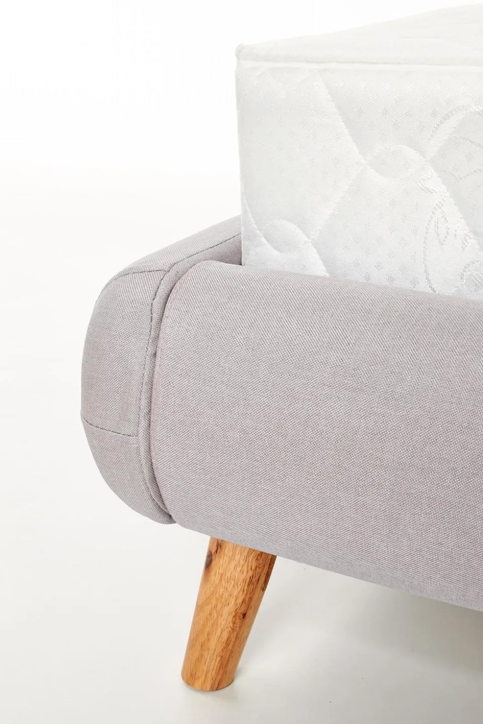 Łóżko Landi 160cm jasny popiel