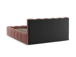 Łóżko Lupine Dark Pink Structured Fabric  140x200