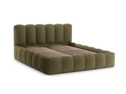 Łóżko Lupine Green Structured Fabric 160x200