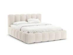 Łóżko Lupine Light Beige Structured Fabric 200x200