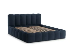 Łóżko Lupine Royal Blue Structured  Fabric 140x200