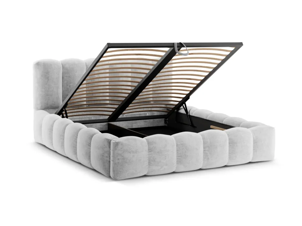 Łóżko Lupine Silver Chenille 160x200