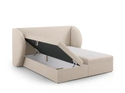 Łóżko Miley Beige Chenille 180x200