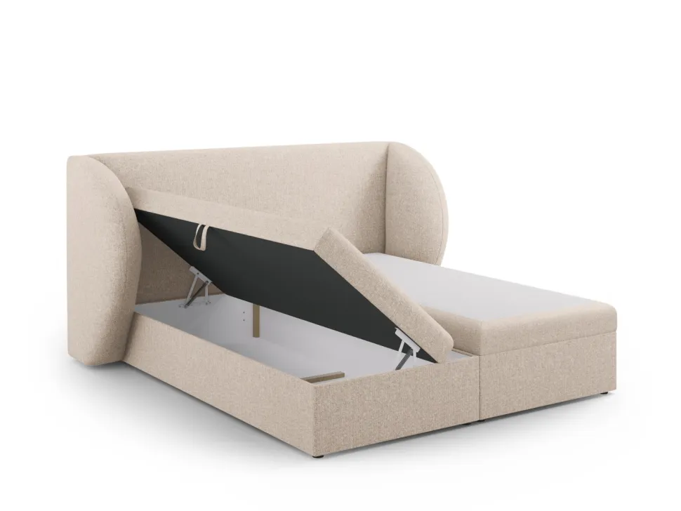 Łóżko Miley Beige Chenille 180x200