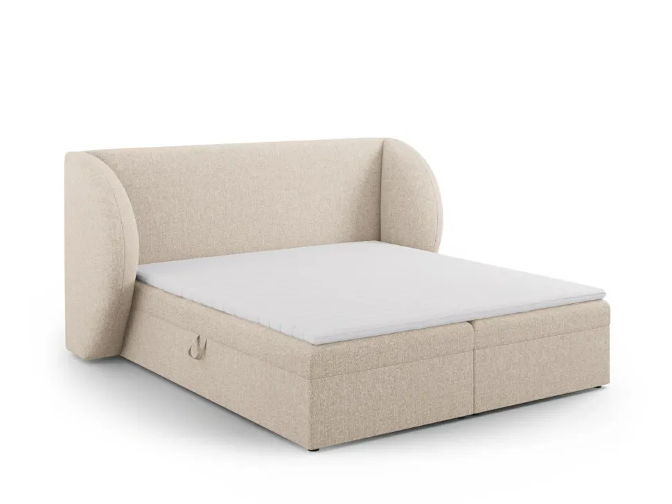 Łóżko Miley Beige Chenille 160x200