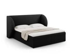 Łóżko Miley Black Chenille 140x200
