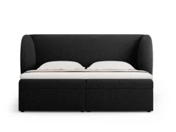 Łóżko Miley Black Chenille 140x200