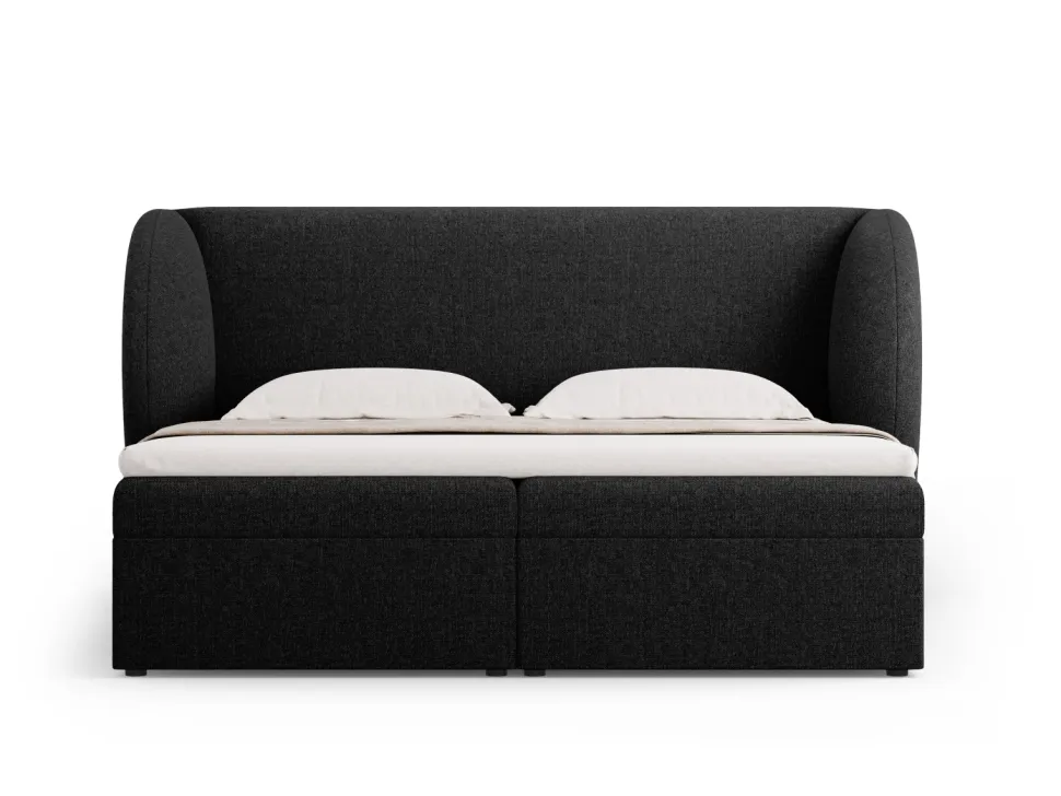 Łóżko Miley Black Chenille 140x200