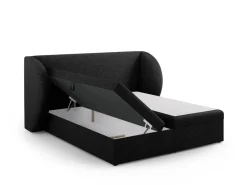 Łóżko Miley Black Chenille 140x200