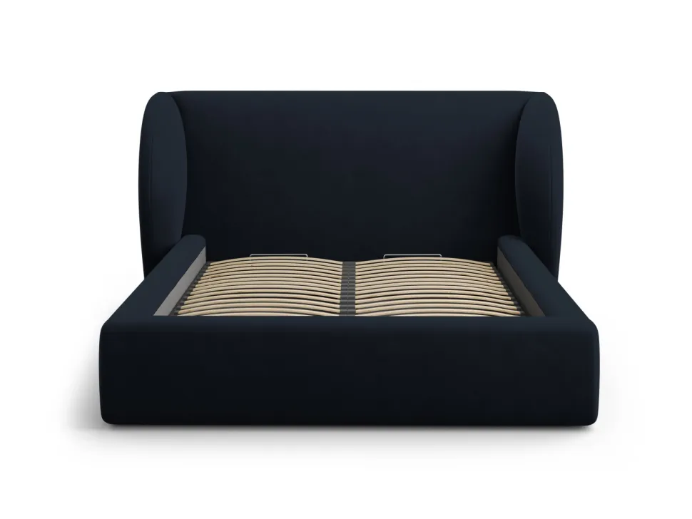 Łóżko Miley Dark Blue Velvet 140x200