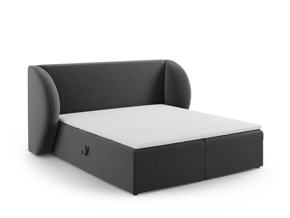 Łóżko Miley Grey Velvet 180x200