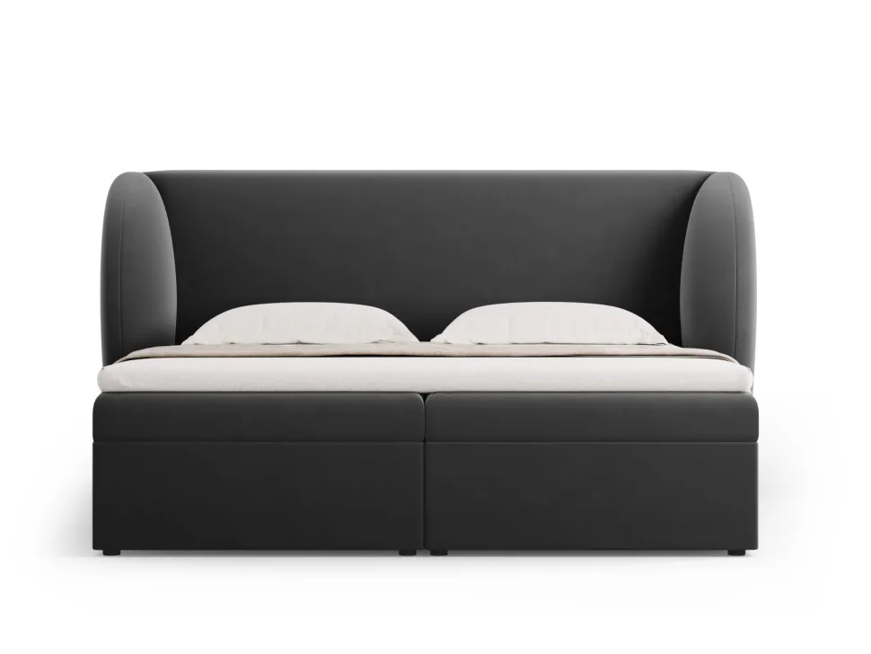 Łóżko Miley Grey Velvet 160x200