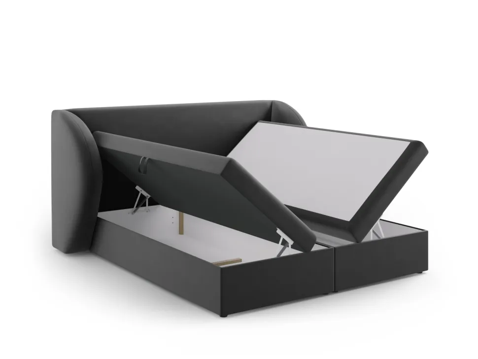 Łóżko Miley Grey Velvet 160x200