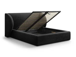 Łóżko Miley II Black Chenille 160x200