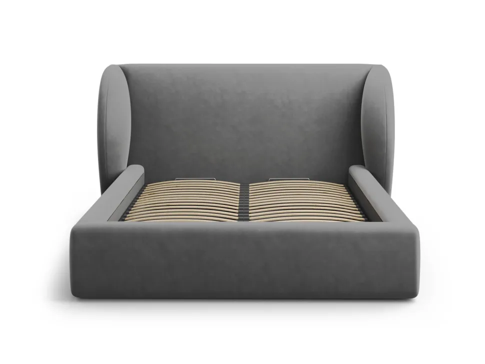 Łóżko Miley II Grey Velvet 160x200