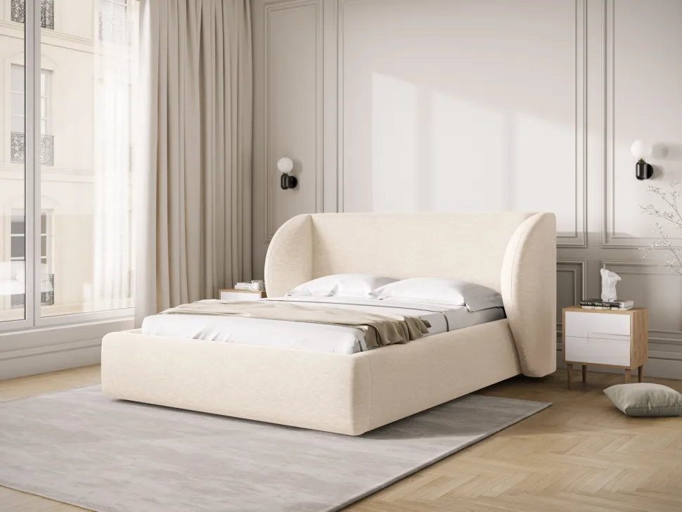 Łóżko Miley II Light Beige Chenille 180x200