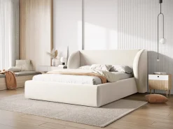 Łóżko Miley II Light Beige Velvet         200x200