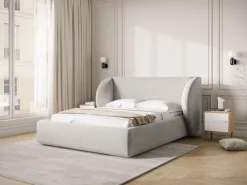 Łóżko Miley II Light Grey Chenille        160x200