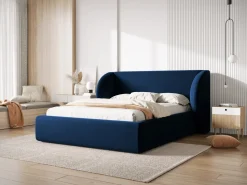 Łóżko Miley II Royal Blue Velvet 140x200