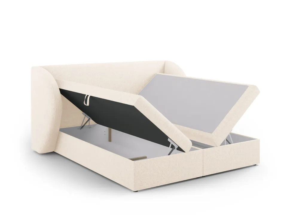 Łóżko Miley Light Beige Velvet 180x200