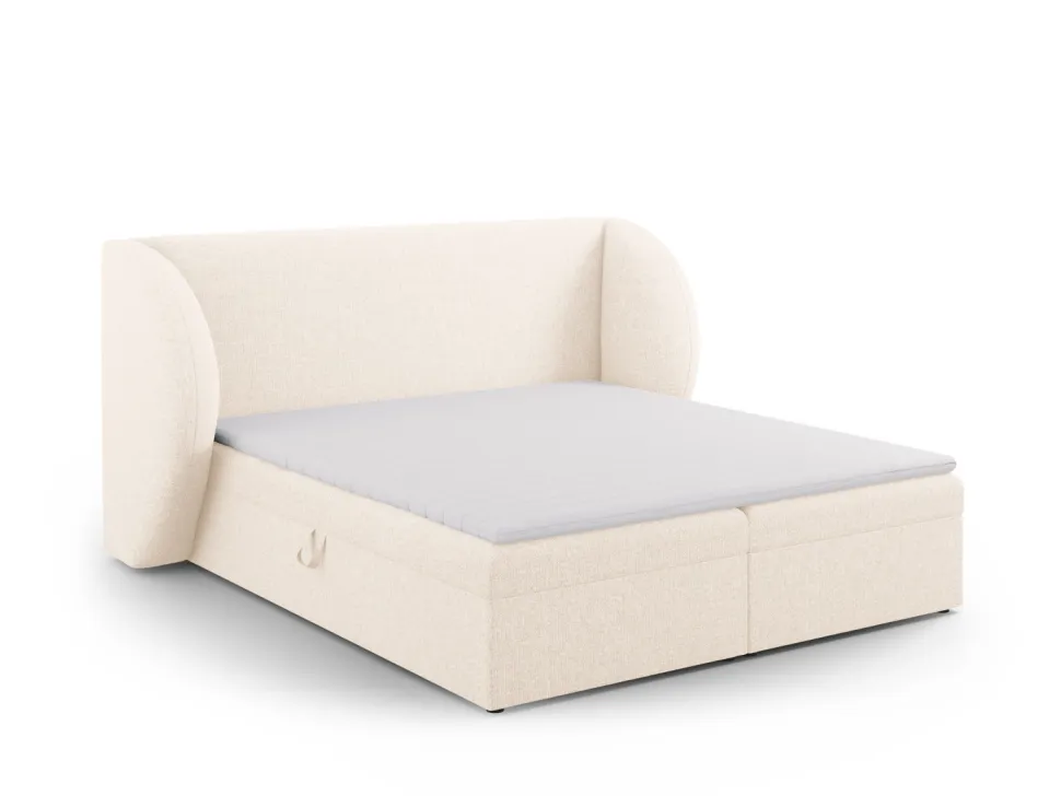 Łóżko Miley Light Beige Velvet 160x200