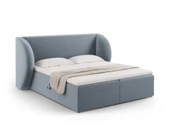 Łóżko Miley Light Blue Velvet 160x200