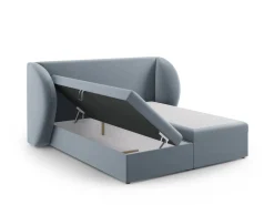 Łóżko Miley Light Blue Velvet 160x200