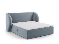 Łóżko Miley Light Blue Velvet 180x200