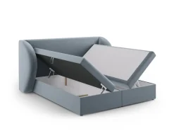 Łóżko Miley Light Blue Velvet 140x200