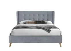 Łóżko podwójne Flikez VIC szary 160 cm