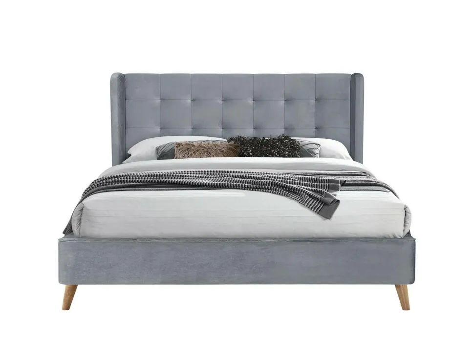 Łóżko podwójne Flikez VIC szary 160 cm