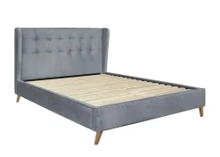 Łóżko podwójne Flikez VIC szary 160 cm