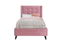 Łóżko pojedyncze Flikez VIC różowy 90 cm