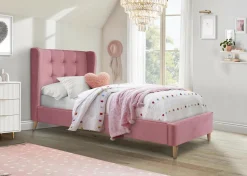 Łóżko pojedyncze Flikez VIC różowy 90 cm