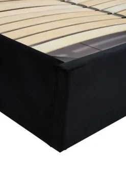 Łóżko Pola 160, czarny / złoty