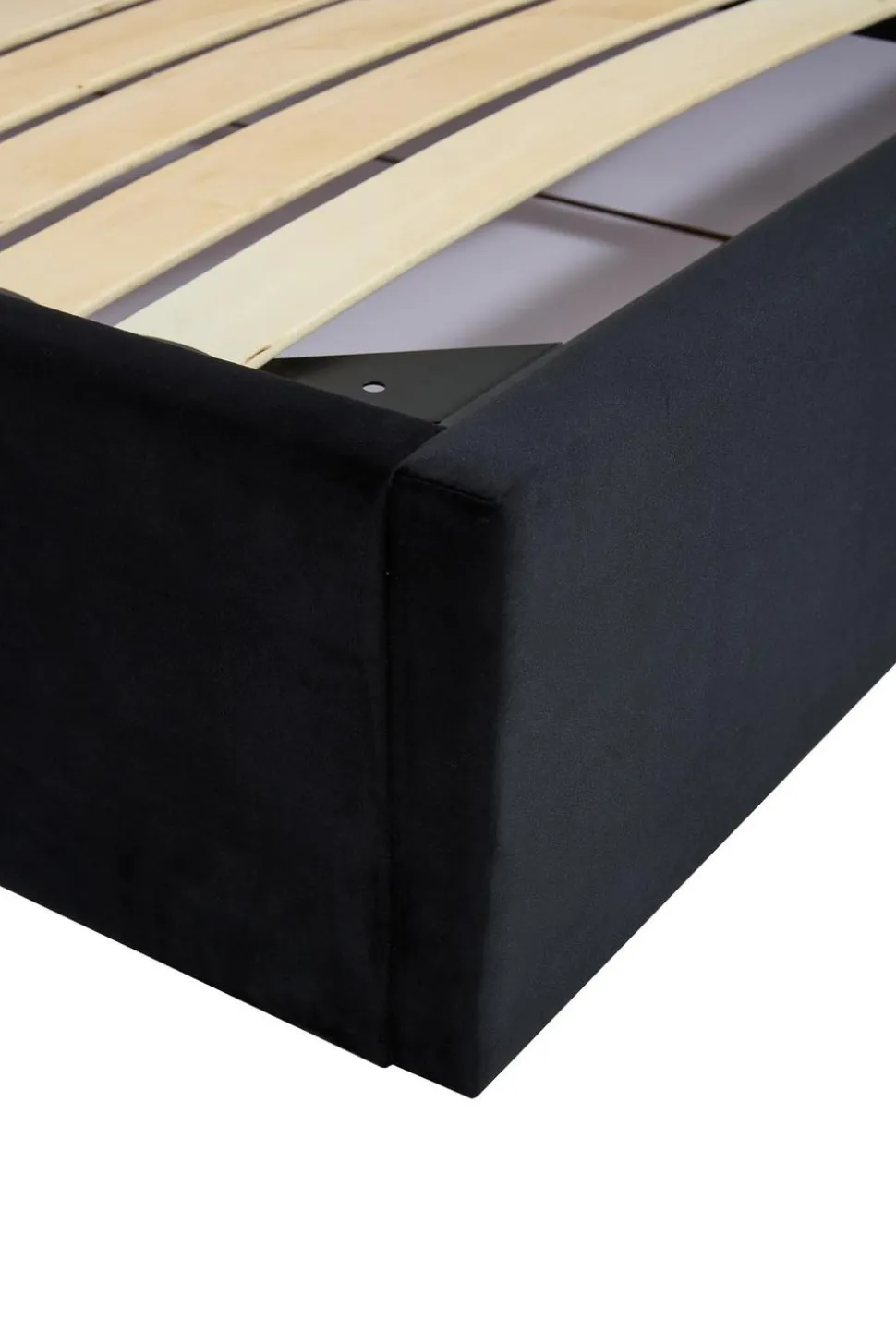 Łóżko Pola 160, czarny / złoty