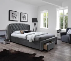 Łóżko Saba z szufladami popiel