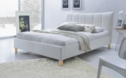 Łóżko Sany tapicerowane biały