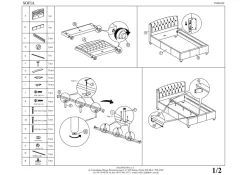 Łóżko Sofia biały