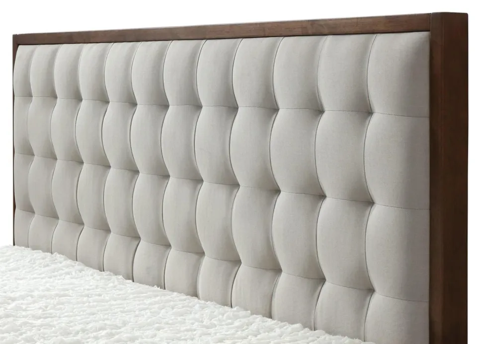 Łóżko Solo beżowy / orzech