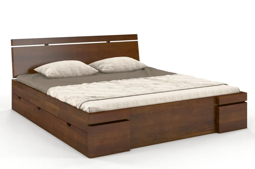 Łóżko sosnowe Sparta Maxi & 4 szuflady 1