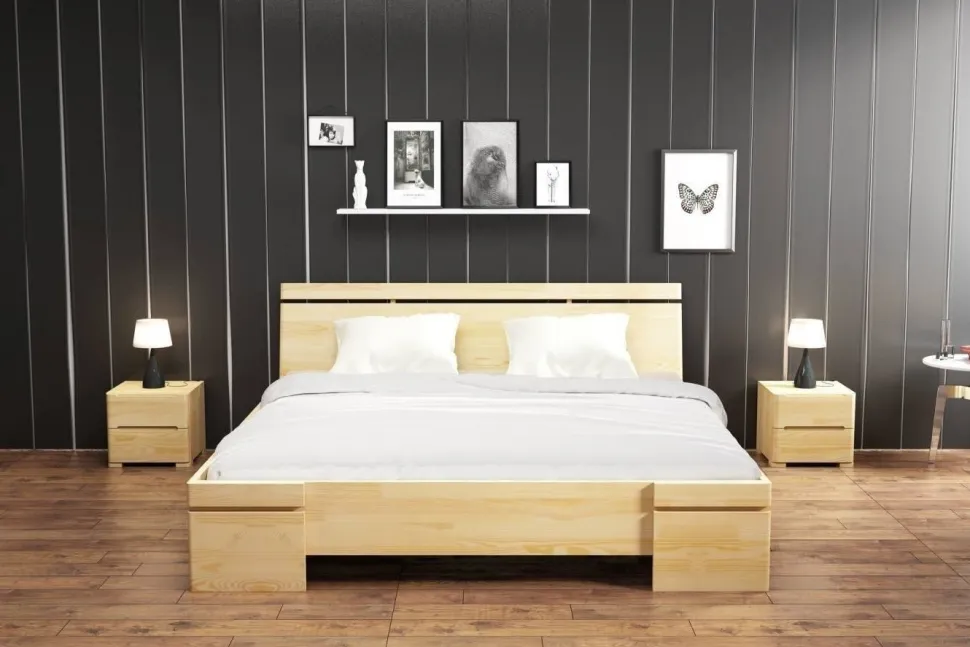 Łóżko sosnowe Sparta Maxi ze skrzynią 18