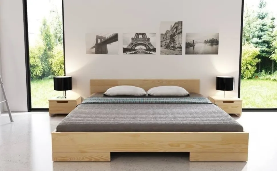 Łóżko sosnowe Spectrum Long 140x220