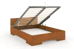 Łóżko sosnowe Spectrum Maxi ze skrzynią 145,5x208